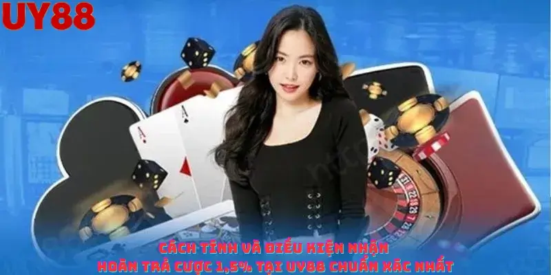 Cách tính và điều kiện nhận hoàn trả cược 1,5% tại Uy88 chuẩn xác nhất